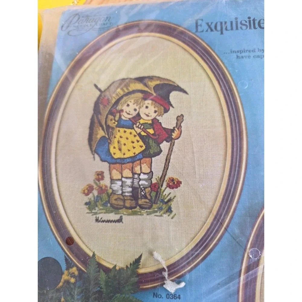 Vintage 1975 Hummel Stitchery Kits NOS Lot 3 Paragon Needlecraft GIFT